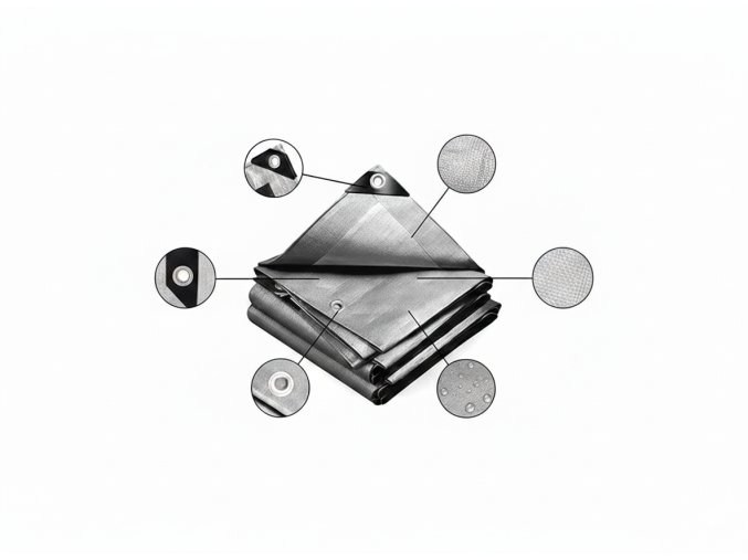 Krycia plachta strieborná (1)