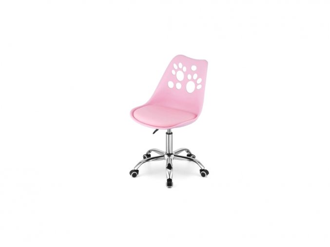 Kancelářská židle růžová skandinávský styl PAW Basic
