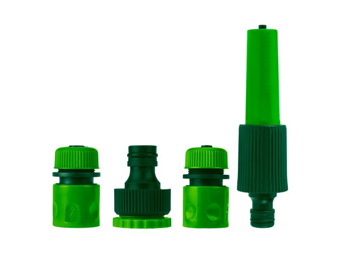 Sada s přímým postřikovačem, konektory, přípojka na kohoutek 1/2"-3/4'' 15G699