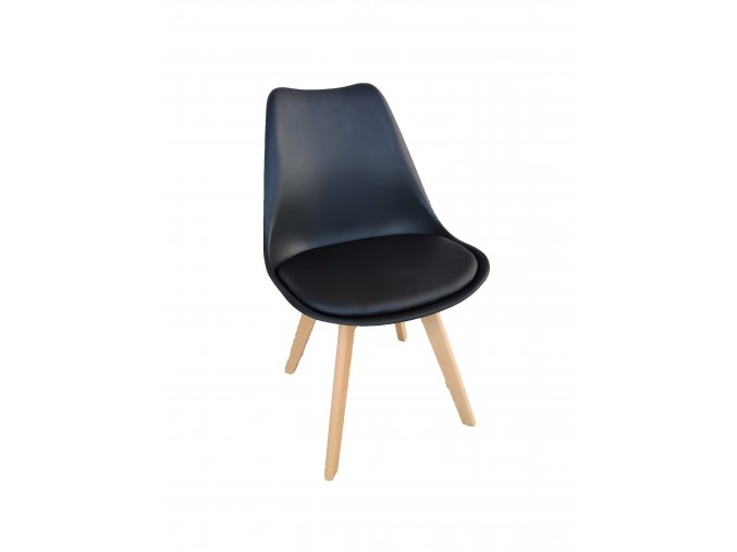 Jídelní židle černá skandinávský styl Basic