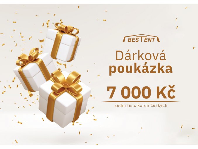 darkova poukazka 7000 Kc bestent
