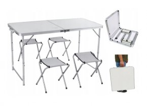 Kempingový stôl white