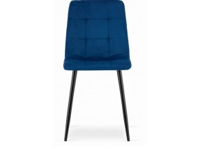 zamatová stolička modrá 1