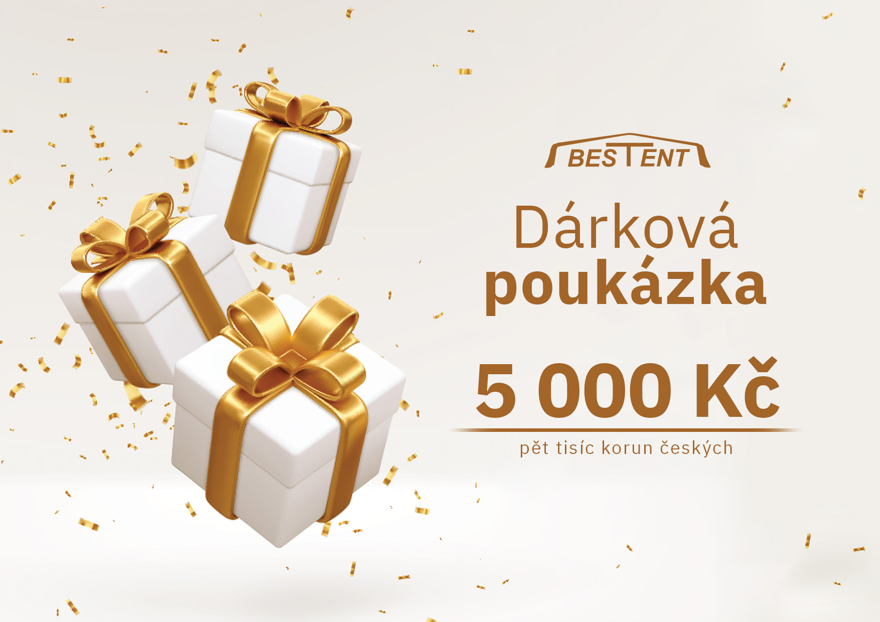 Bestent Dárková poukázka ve výši 5000Kč