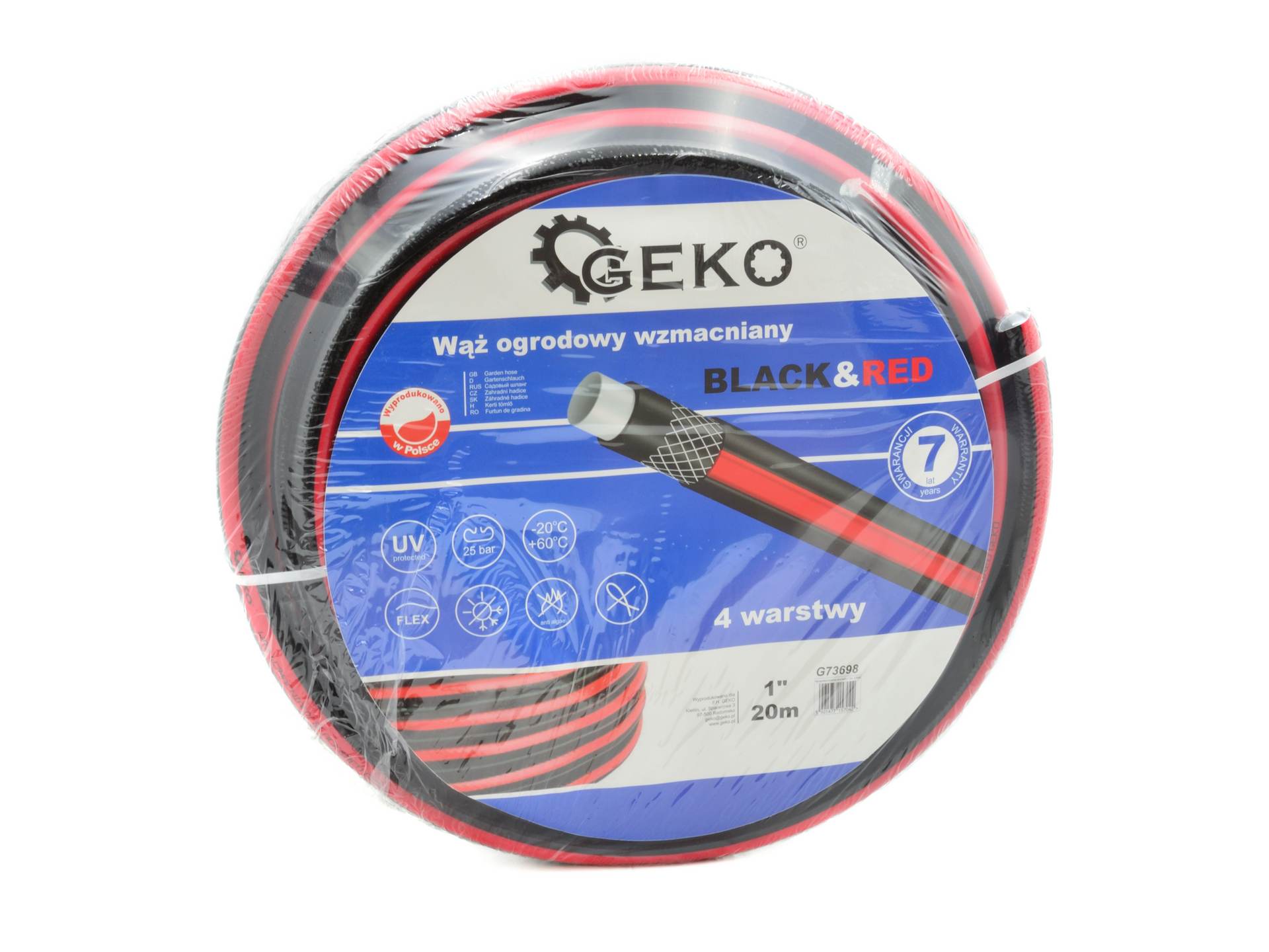 Bestent Zahradní hadice 1 "30 m zesílená Black / Red G73699
