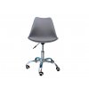 Kancelářská židle tmavě šedá skandinávský styl BASIC