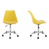 Kancelárska stolička žltá škandinávsky štýl BASIC 3