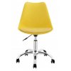 Kancelárska stolička žltá škandinávsky štýl BASIC