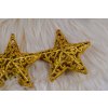 Ozdoby na vánoční stromek - hvězda 3ks 10,5cm GOLD