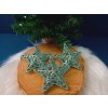Ozdoby na vánoční stromek - hvězda 3ks 10cm MINT