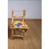 Detská drevená stolička Šmoulinka