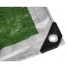 Krycí plachta stříbrno - zelená 2x2m 130g/m² FXG