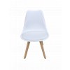 Jídelní židle bílá skandinávský styl Basic