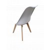 Jídelní židle 4ks bílé skandinávský styl Basic