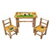 Dětský dřevěný stolek Lolek a Bolek + 2 židle