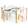 Dětský dřevěný stolek MULTI + 2 židle