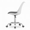 Kancelářská židle bílo-černá skandinávský styl BASIC