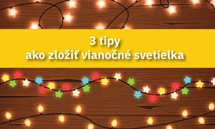 Toto sú 3 tipy ako zložiť vianočné svetielka
