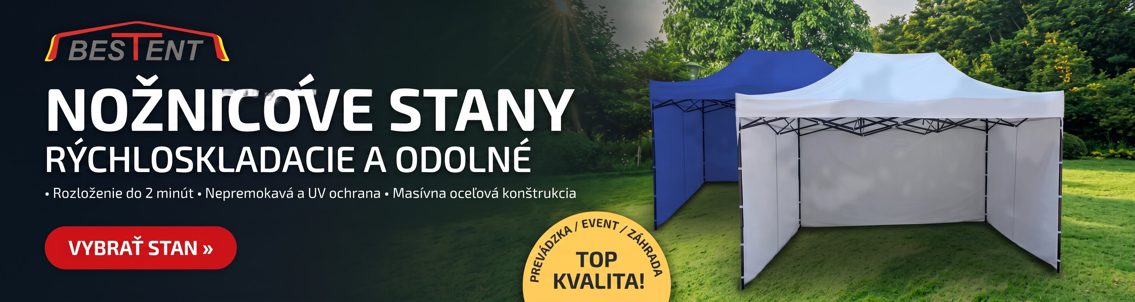 nožnicový stan pre každé podujatie