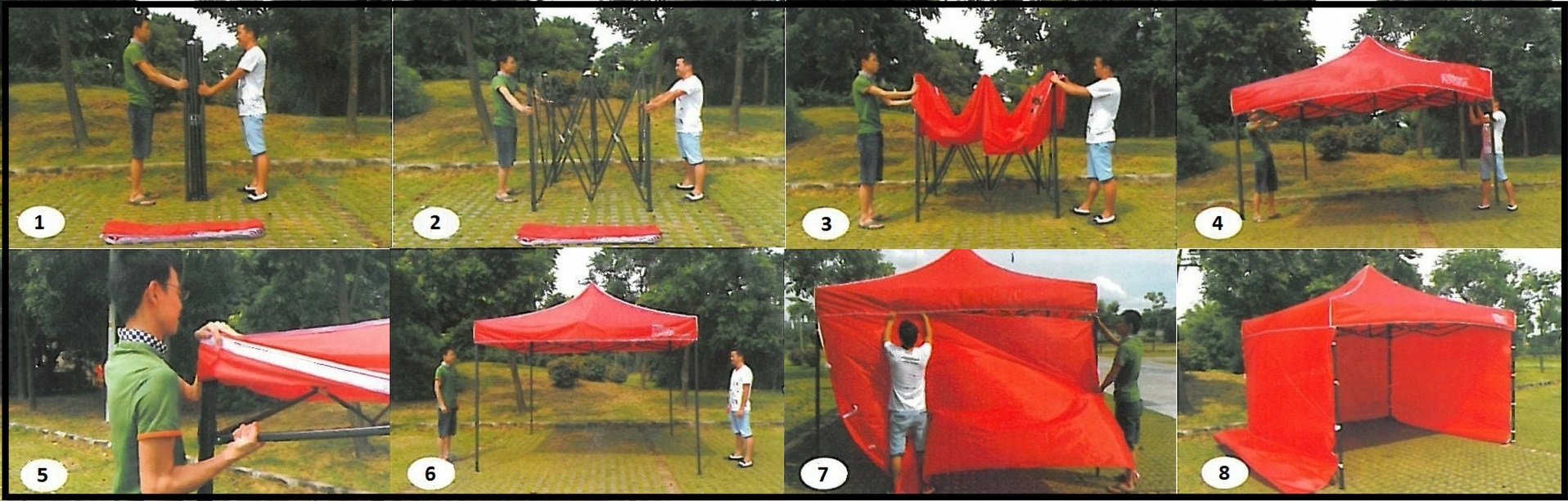 Scherenzelt 3X3 beige SQ