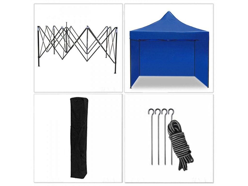 Sklopivi (pop up) šator 2x3 m plavi All-in-One detalji
