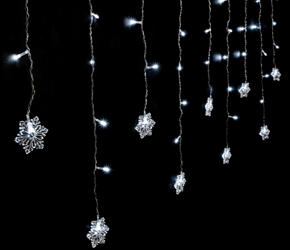 Lichterkette 100LED 5 m - 8 Funktionen Snowflakes