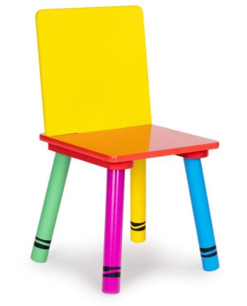 Otroška lesena mizica Color + 2 stola