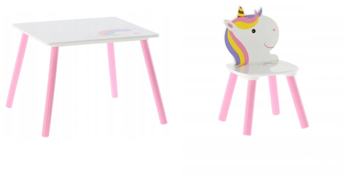 Dječji stol i stolice UNICORN