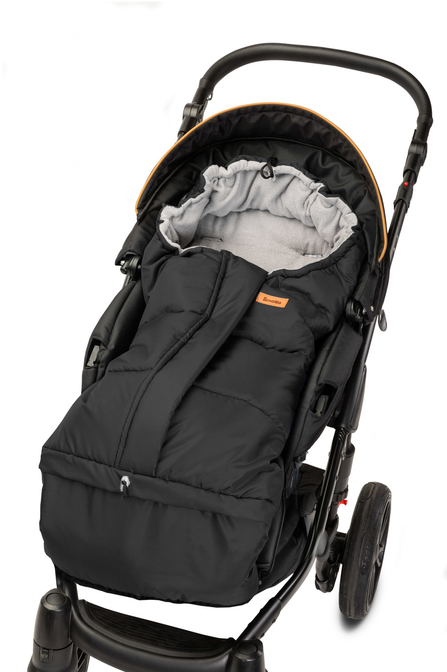 Zimska vreća za kolica 3u1 COMBI Black/Grey