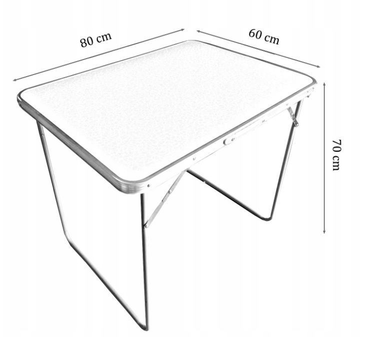 Маса за къмпинг 80х60см White