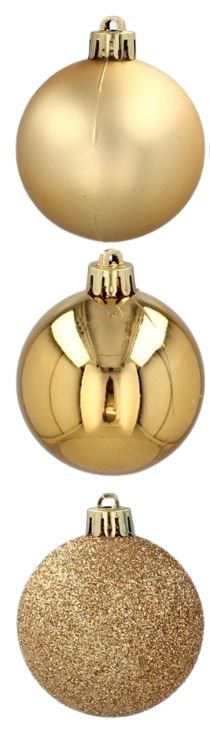 Christbaumkugeln 5 cm 17 Stk. GOLD