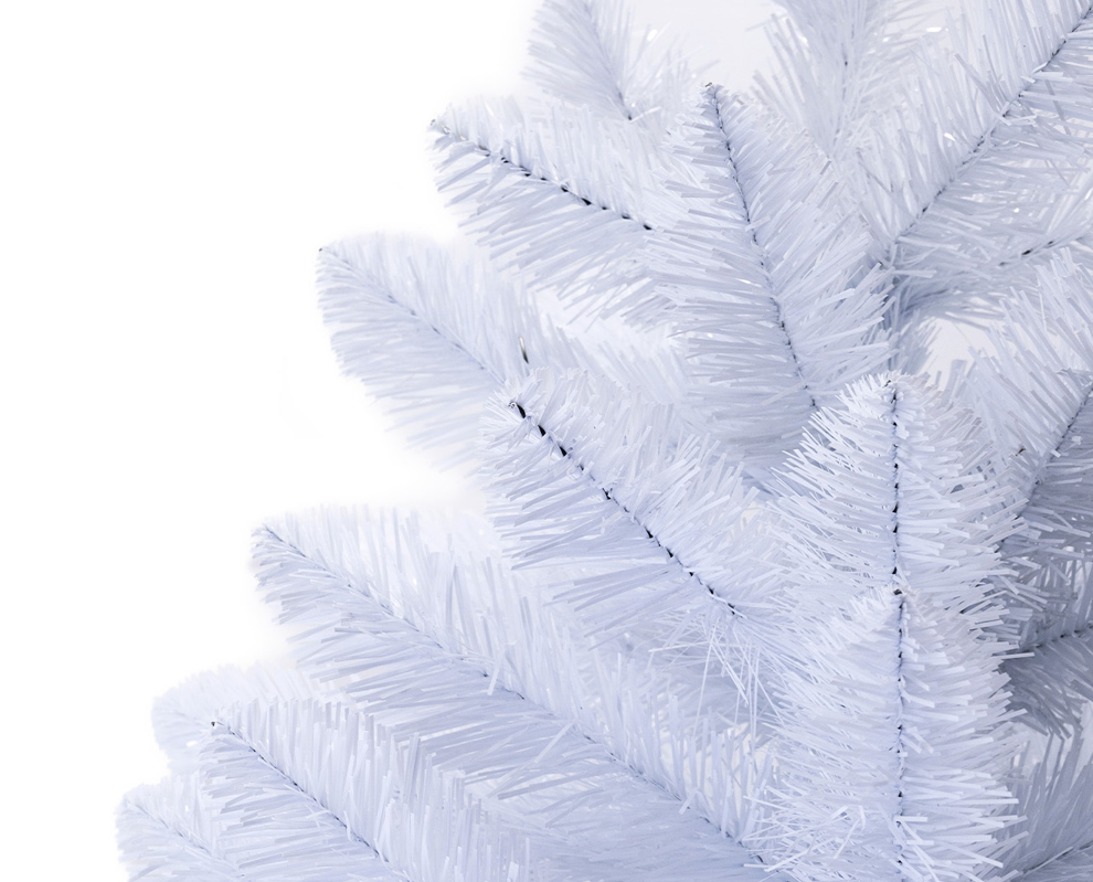 Karácsonyfa - Jegenyefenyő 180cm Fehér Elegance 2