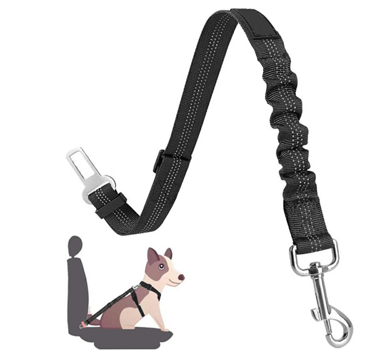 Hunde Sicherheitsgurt 100 cm, schwarz 