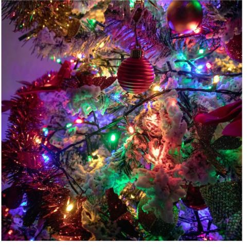Leuchtende Weihnachtskette 18m 300 LED Mehrfarbig 3
