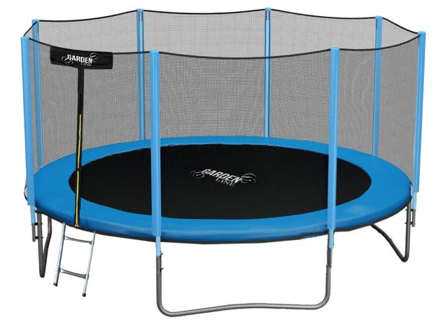 Trampolin 312cm 10ft Schutznetz und Stufen