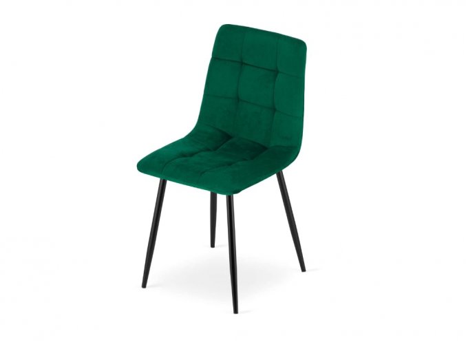 Jedálenska stolička zamatová Smaragd Luxury