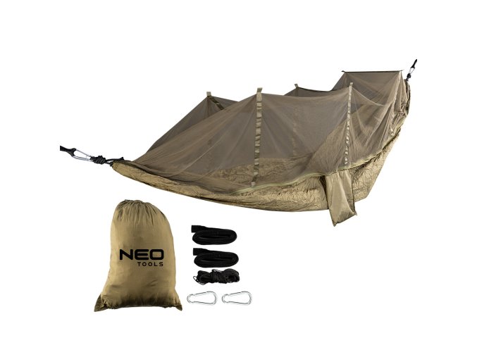 Hojdacia sieť so sieťkou proti hmyzu 330 x 140 cm súprava 63-123