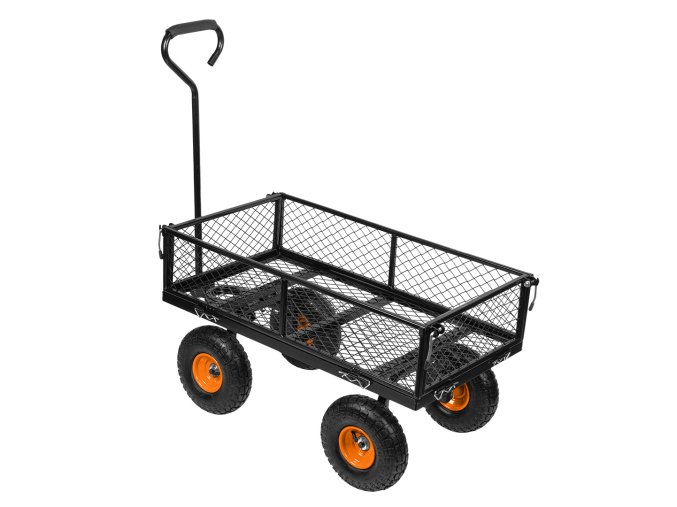 Oceľový záhradný vozík 300 kg 84-406