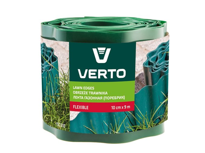 Okraj na trávniky 10 cm x 9 m, zelený 15G510