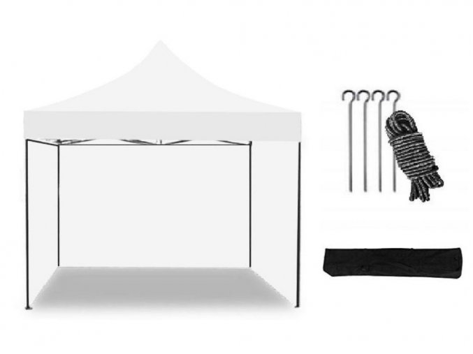 Nožnicový stan 2x3 m biely All-in-One