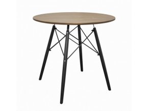 Okrúhly stôl ANELLO Dark Ash 80cm