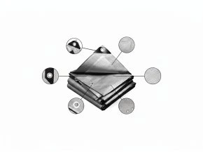 Krycia plachta strieborná (1)