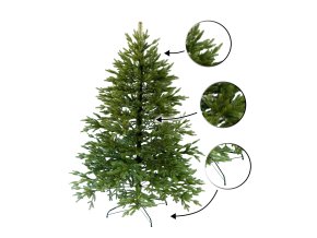 Vianocny stromcek Smrek kaukazsky 3D 220cm Royal s bublinkami