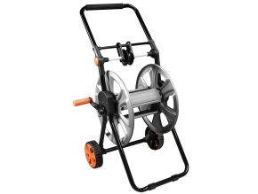 Vozík na záhradnú hadicu, kovový, na 60 m hadice 1/2", s vedením hadice 15-792