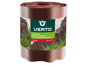 Okraj na trávniky 15 cm x 9 m, hnedý 15G514