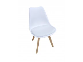 Jedálenská stolička biela škandinávsky štýl Basic