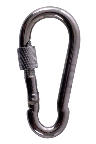 Karabína s poistkou 4 mm, 5ks