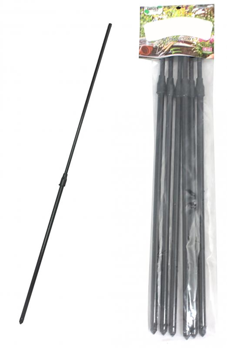 Oporná tyč k rastlinám teleskopická 6ks 33-54cm
