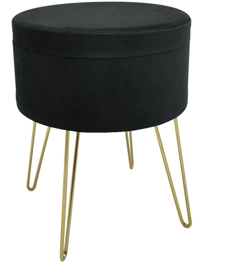 Taburetka 36x45cm Royal Black