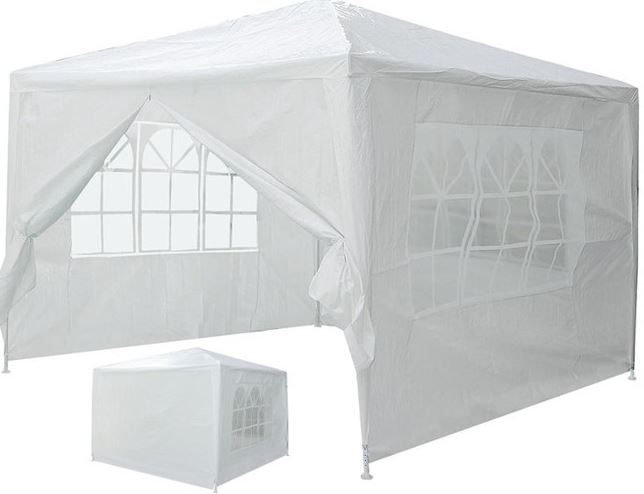 ZÁHRADNÝ ALTÁNOK 3X3 M 110g/m2 BIELY GARDEN